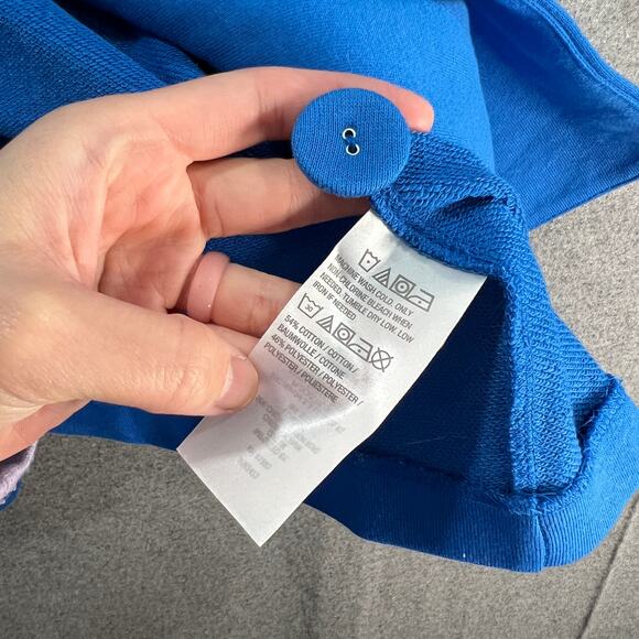 Susan Graver Weekend Petite Marina Knit Blazer Blue Brigade Size Petite Small - Picture 8 of 9